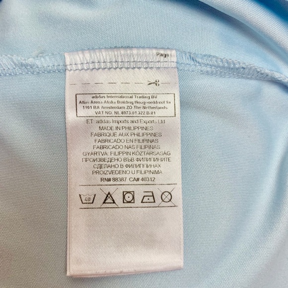 ADIDAS Baby Blue Canada Olympic Sport T Shirt M - Picture 7 of 8